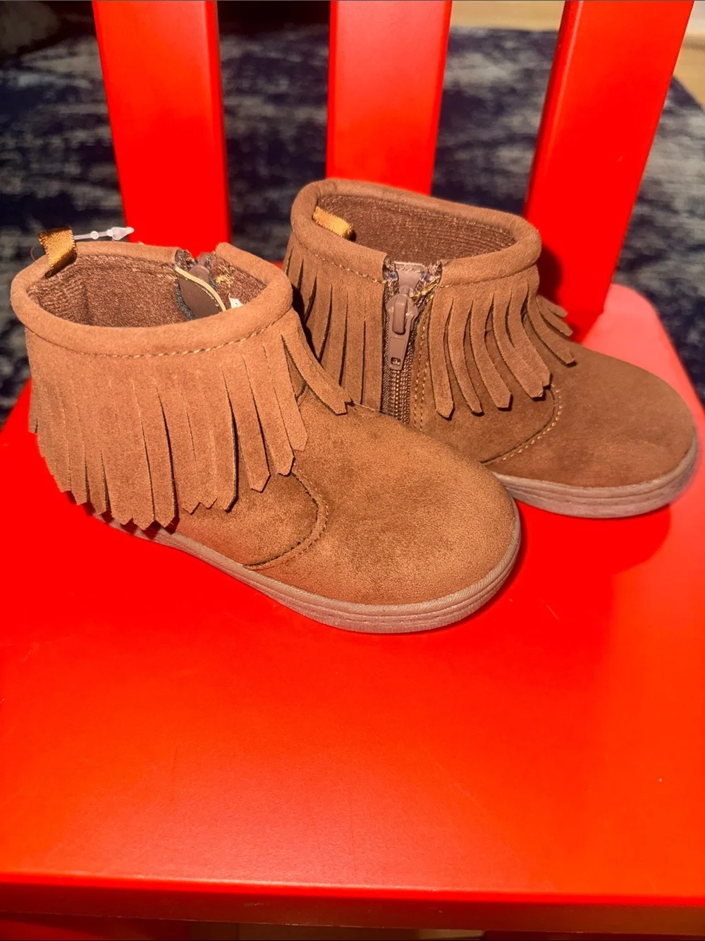 Carter's Toddler Fringe Ankle Boots - Brown